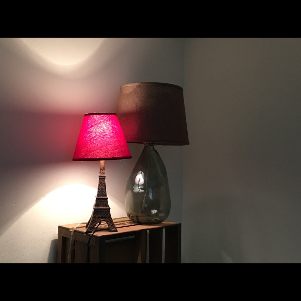 Lamps, 3 sets, 2 single